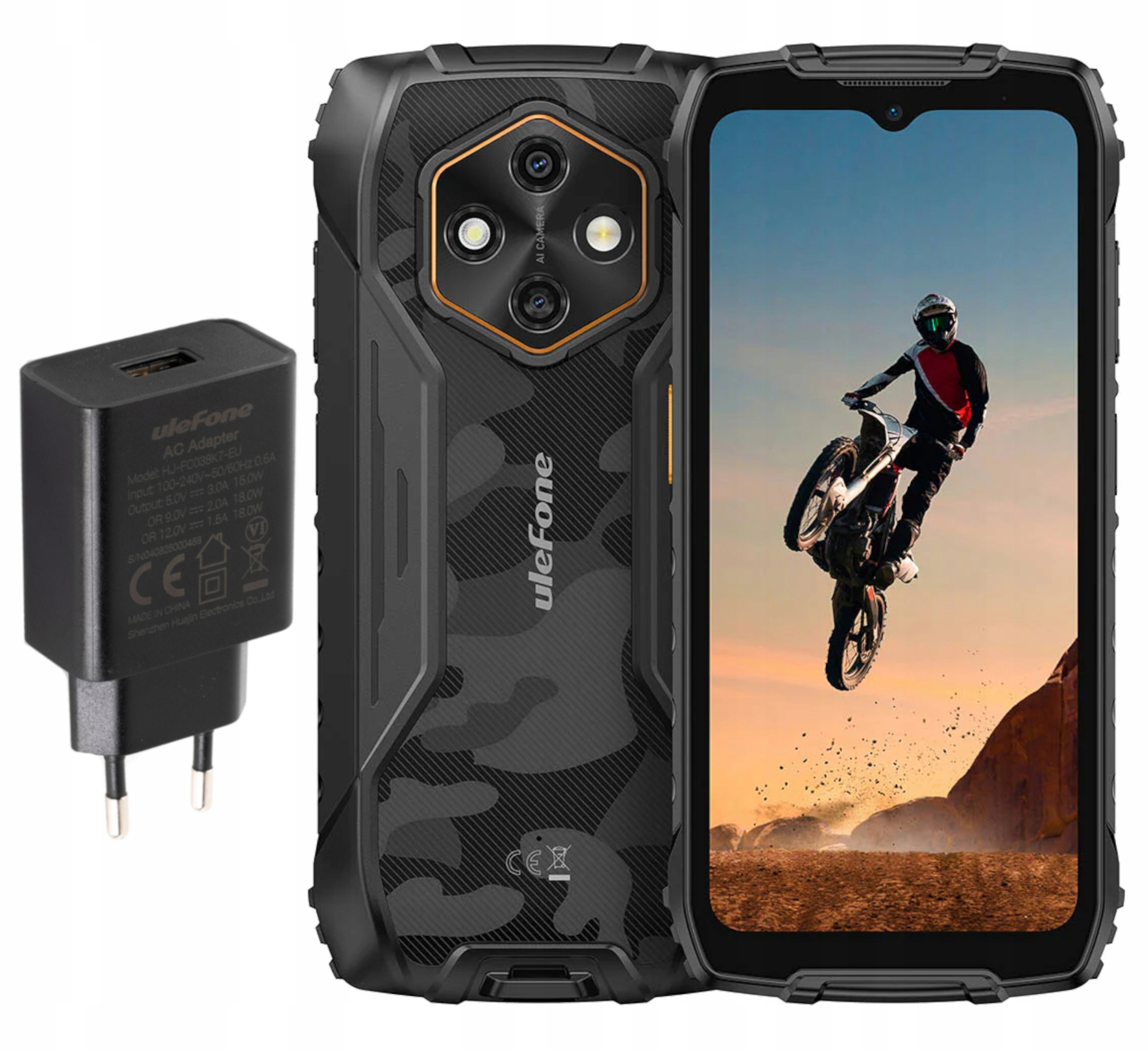 Ulefone Rugking 4 Pro 8/256GB 4G 10200MAH 6.56" Android 15 Black Ładowarka