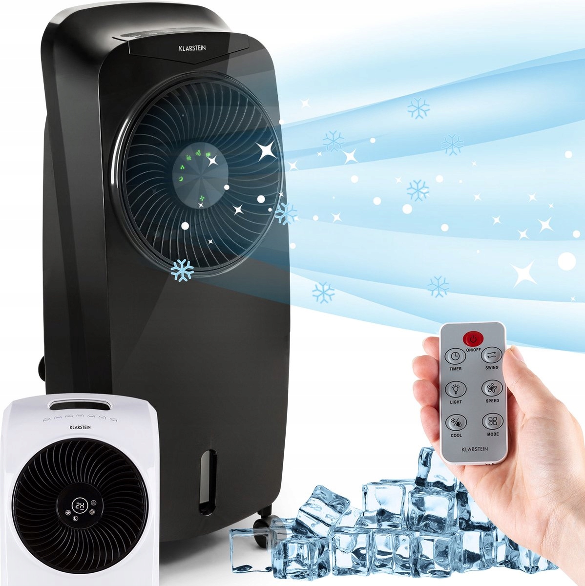 Duży i Mocny Klimator Wentylator Klarstein Cool Breeze 4w1 +pilot 2WKŁADY