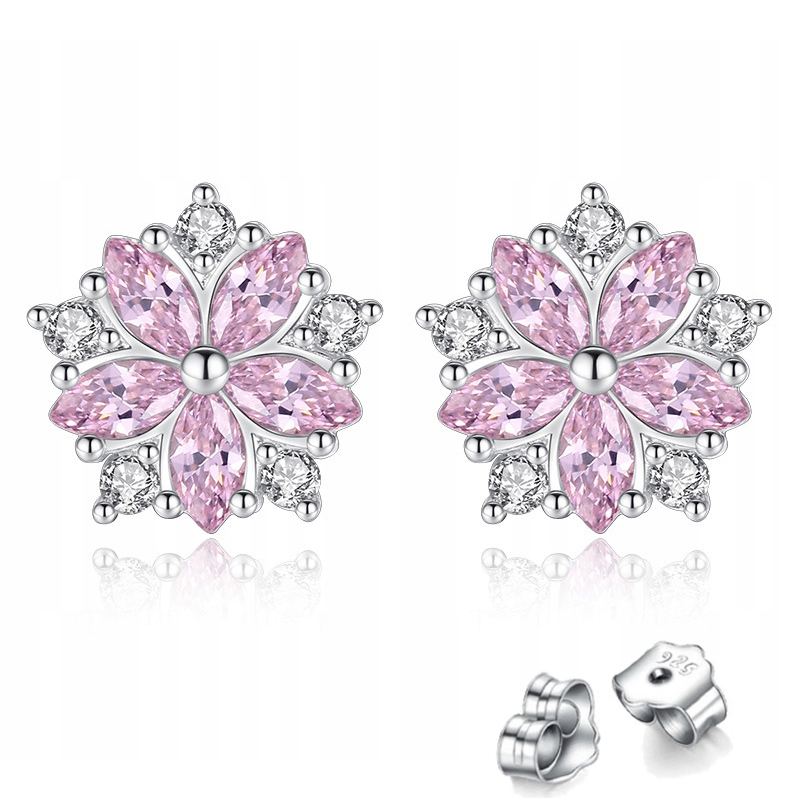 

Piękne Kolczyki Srebrne 925 Swarovski-kolory