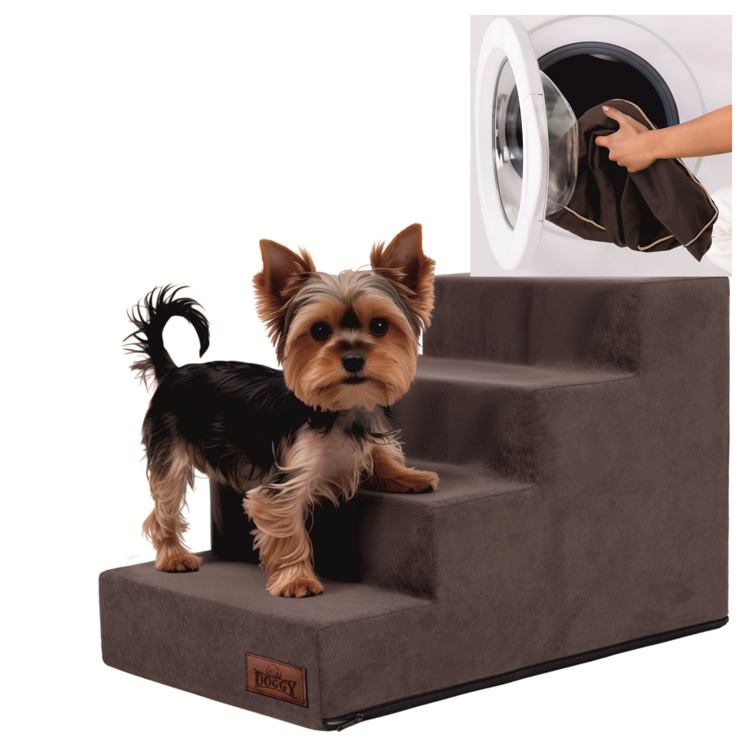 Levně Schody pro psa, schody pro psa nebo kočku Rampa Plošina 4 stupně, velké 40 cm