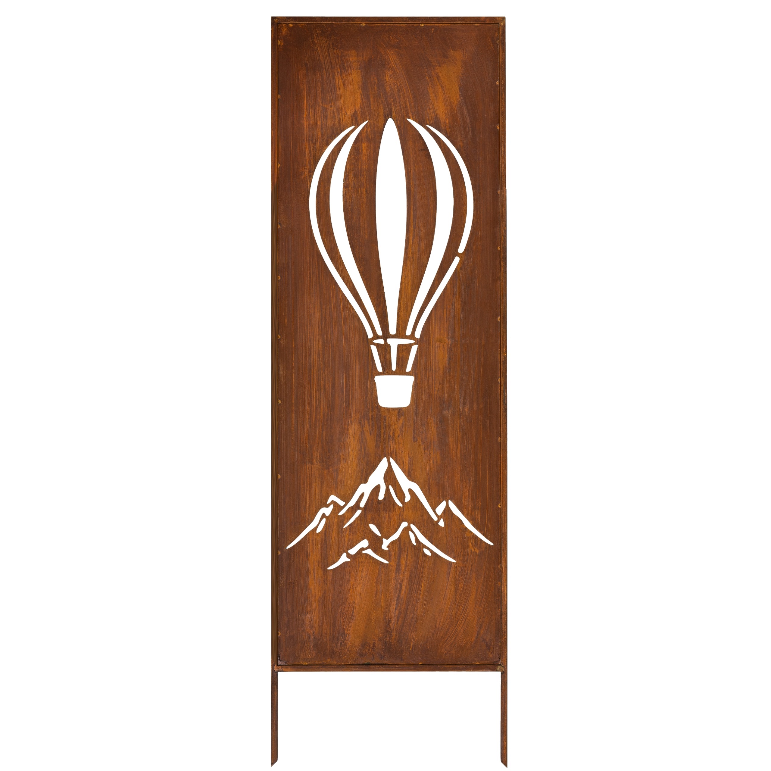 Zahradní Panel Trávy Cnc 160 X 50 Rezavá Brána Paraván Corten Kryt Terasy