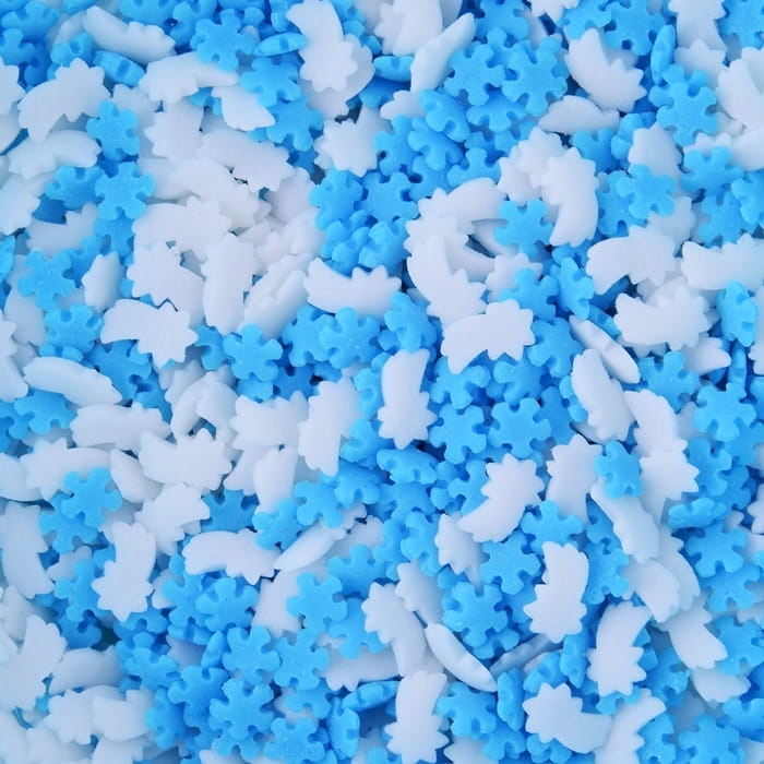 Levně Cukrový Posyp Sněhové Vločky Komety 1 kg Konfety