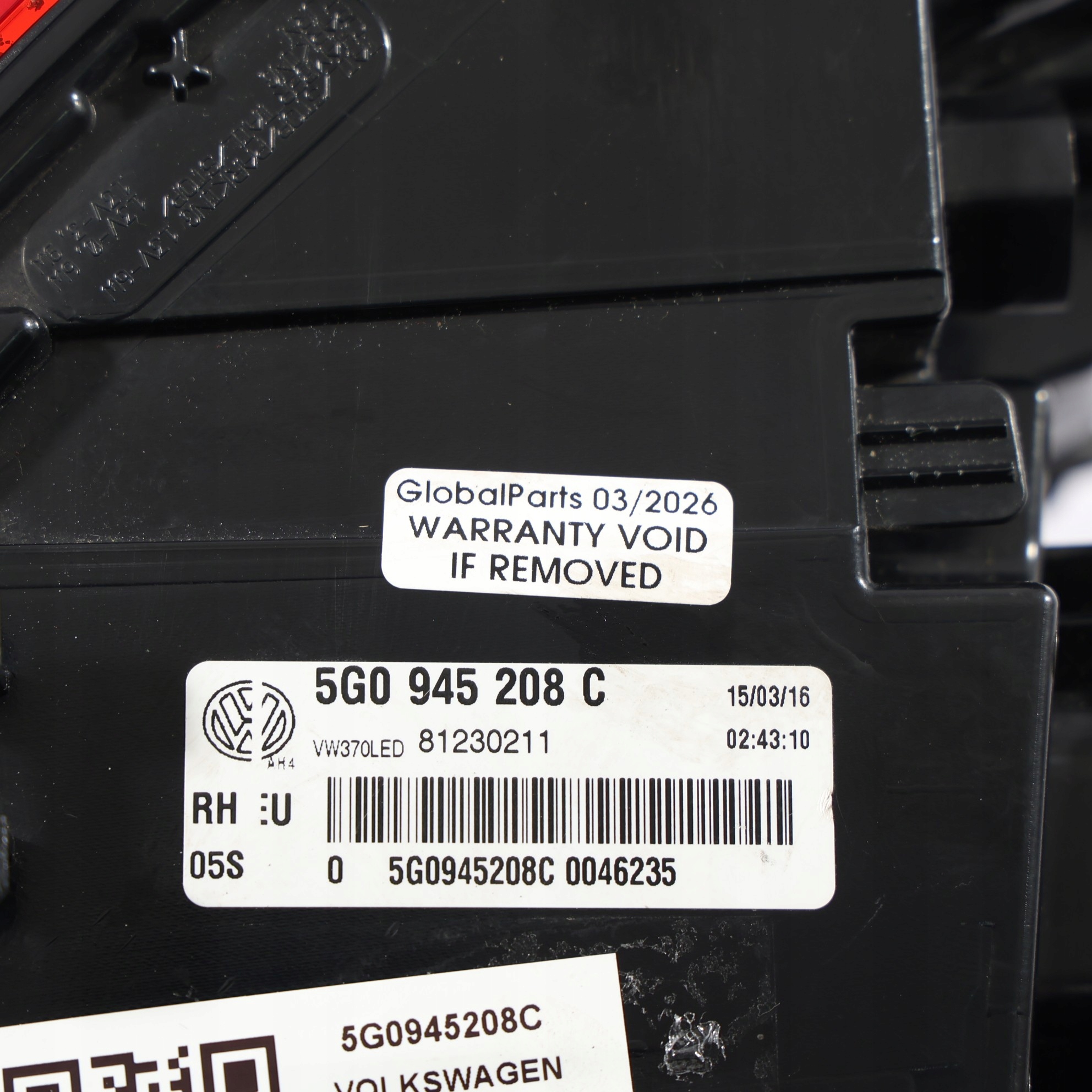 vw Golf 7 VII r 13-16 комплект фар задних led