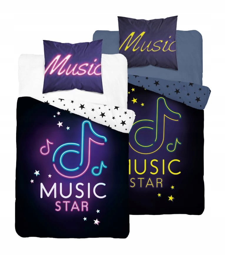 Pościel świecąca NUTKA MUSIC 140x200