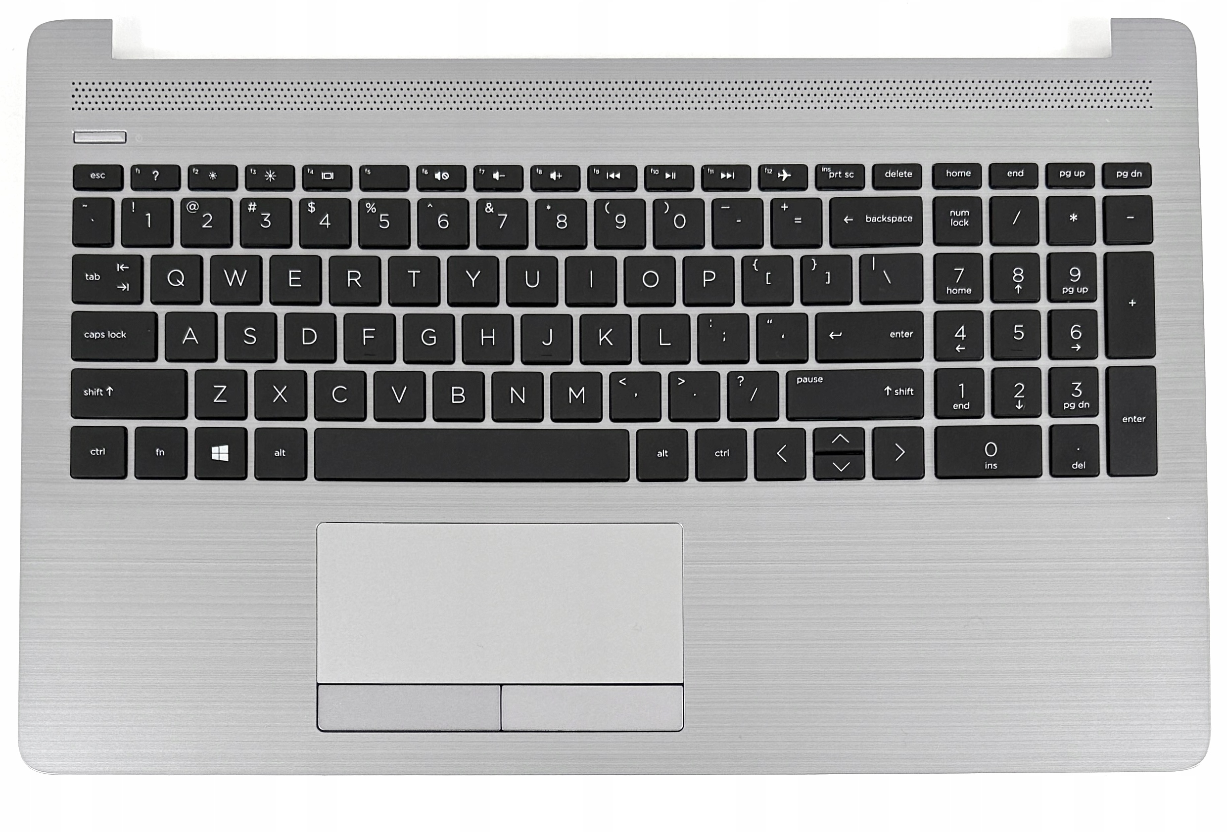 Palmrest Klávesnice Pro Hp 250 255 G7 15-DB 15-DA TPN-C135 TPN-C136 Silver
