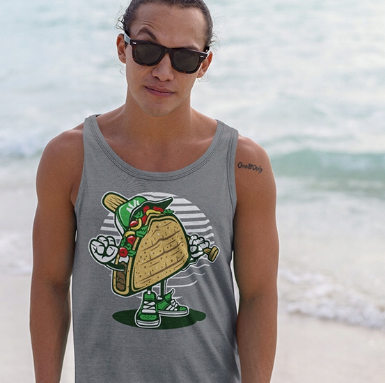TANK TOP ANIMOWANE TACO Rozmiar XL