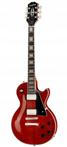 Epiphone Les Paul Custom Figured Transparent Red - Gitara elektryczna