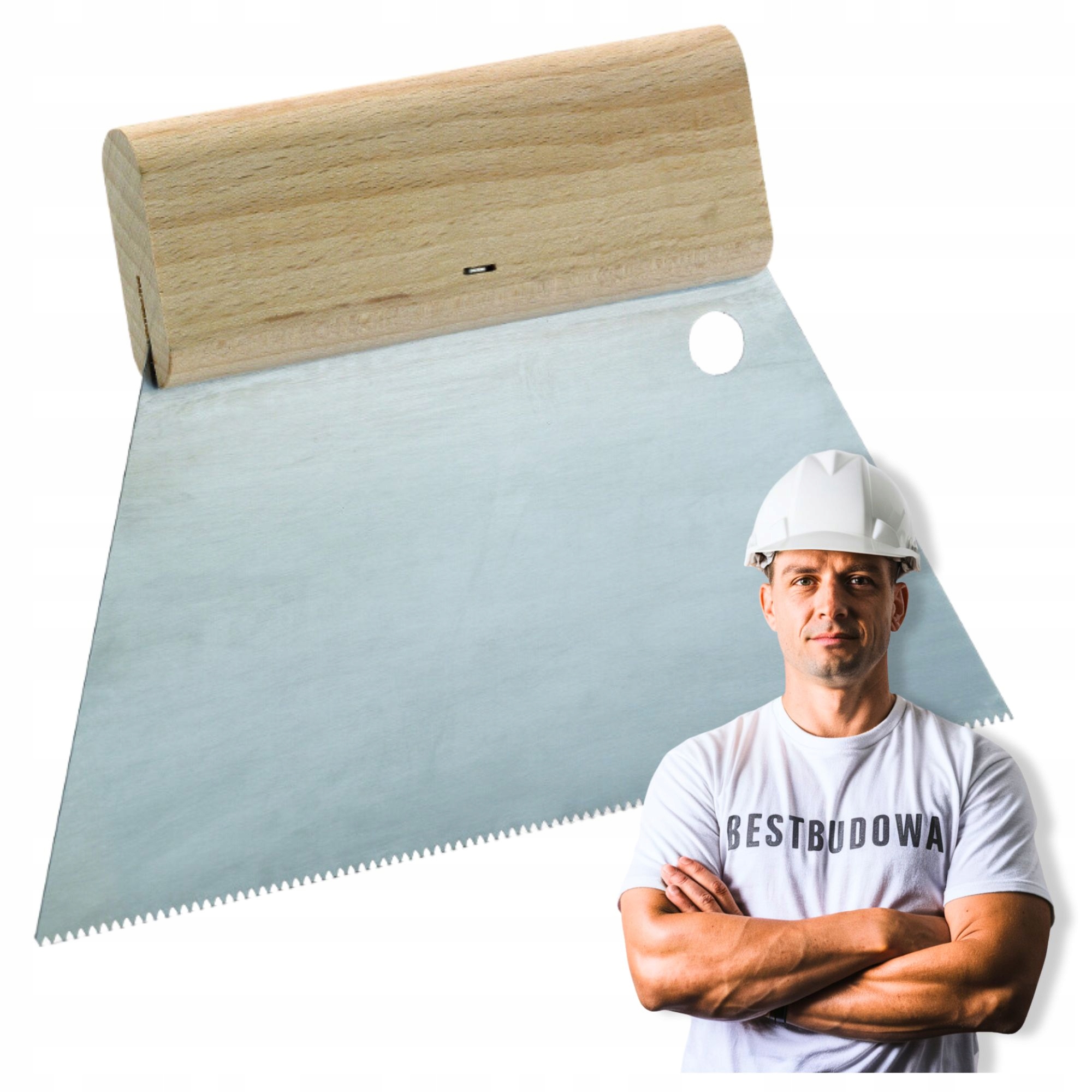 Szpachla Paca Ząbkowana do Klejów KARO SCHULLER 180 mm TKB B2