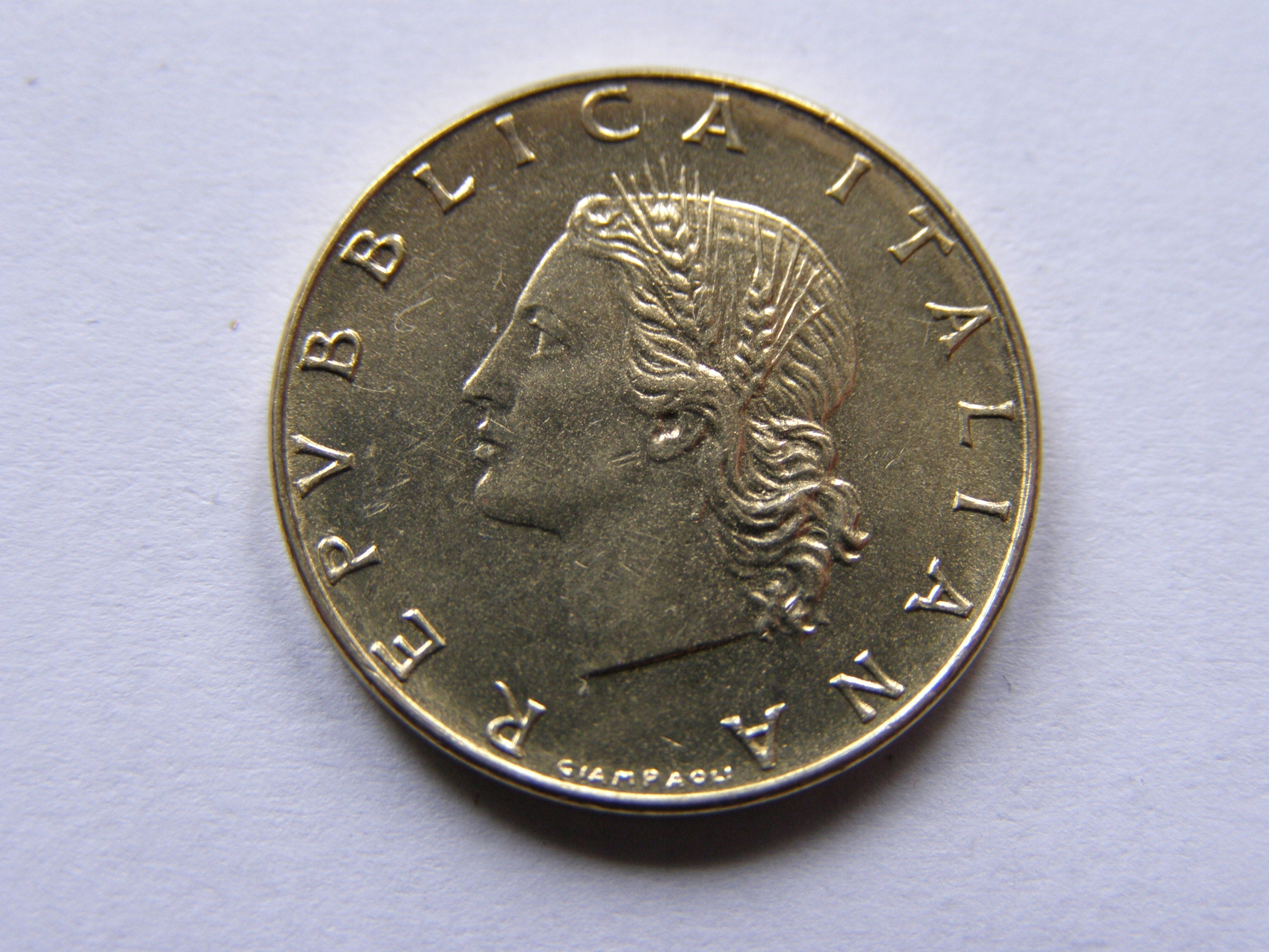 WŁOCHY ITALIA 20 LIRA 1974 ROK !!!!!!!!!!!!!! 0933