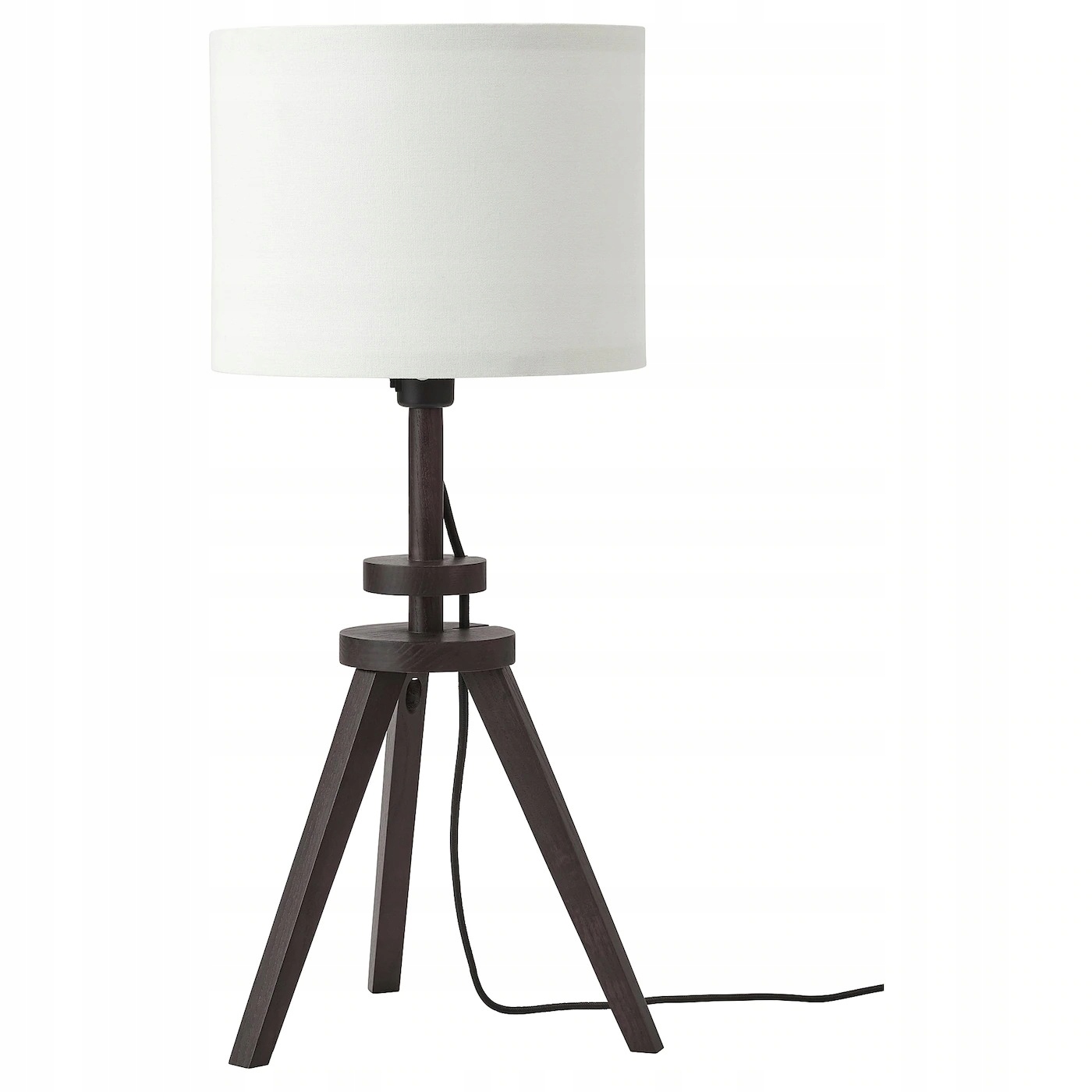 Ikea Lauters Lampa stołowa, brązowy jesion, biały