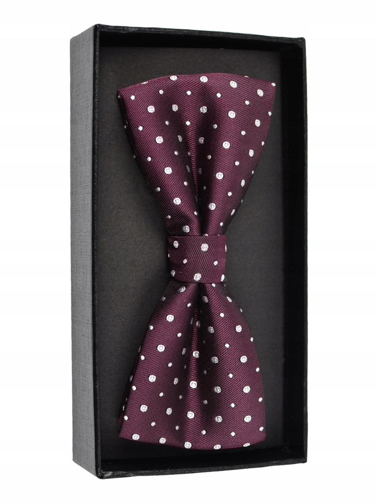 

Mucha Muszka Groszki Bordowa