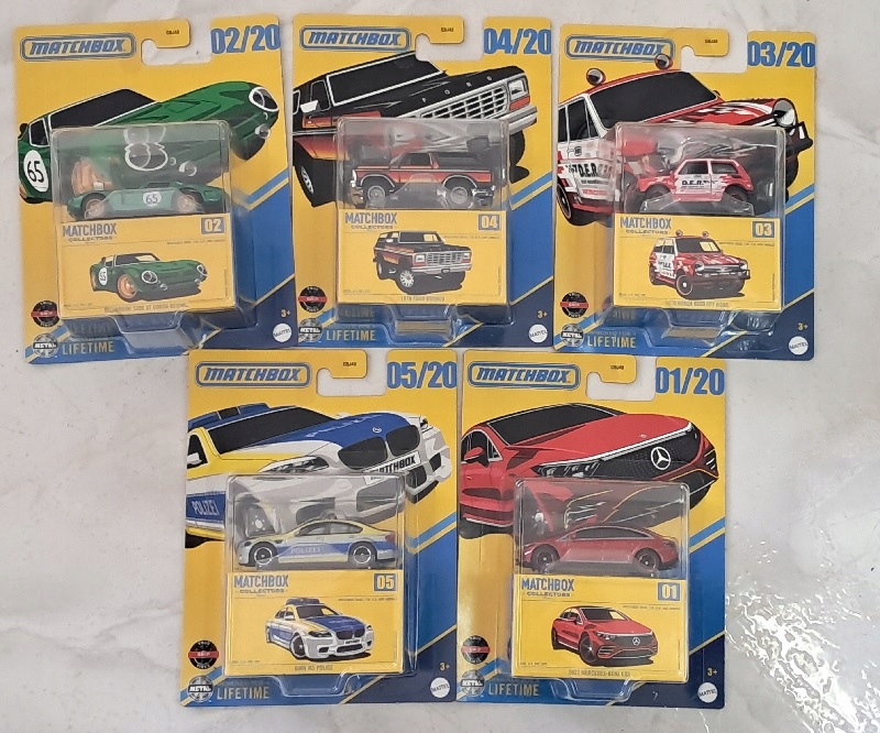 Matchbox ミニカー20台 セット Matchbox 1:64 Zestaw MB Collectors 2025 Mix 1 - 5szt