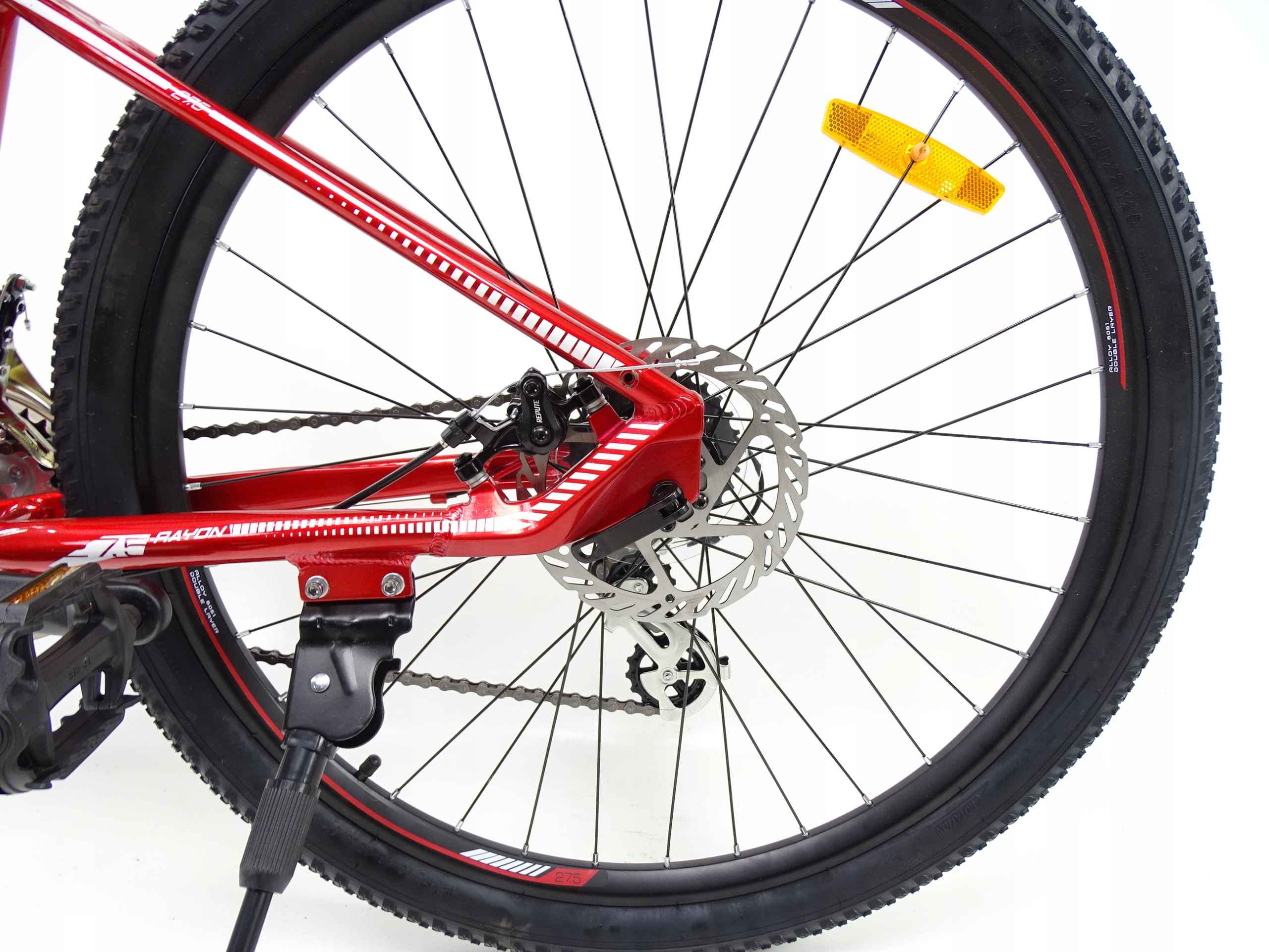 Rower na komunie RAYON AURON 27,5 TARCZÓWKI ALTUS s-17" czerwony blokada Kolor czerwony