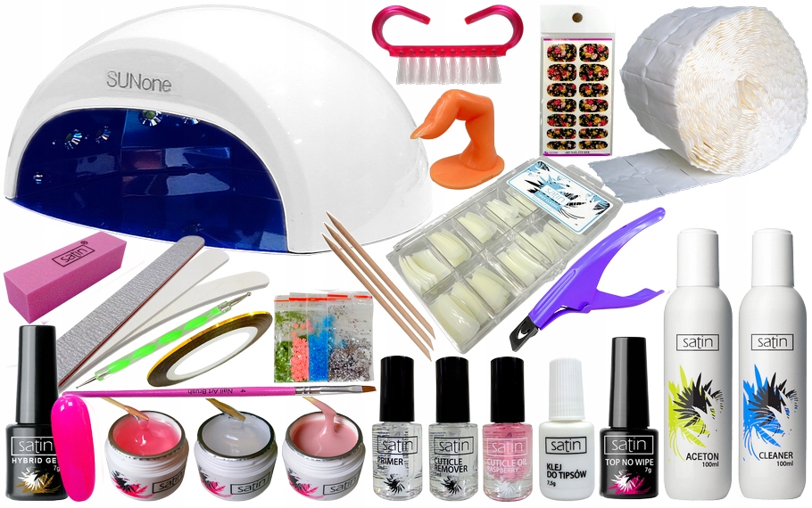 Startovací Sada Pro Prodlužování Nehtů S Lampou