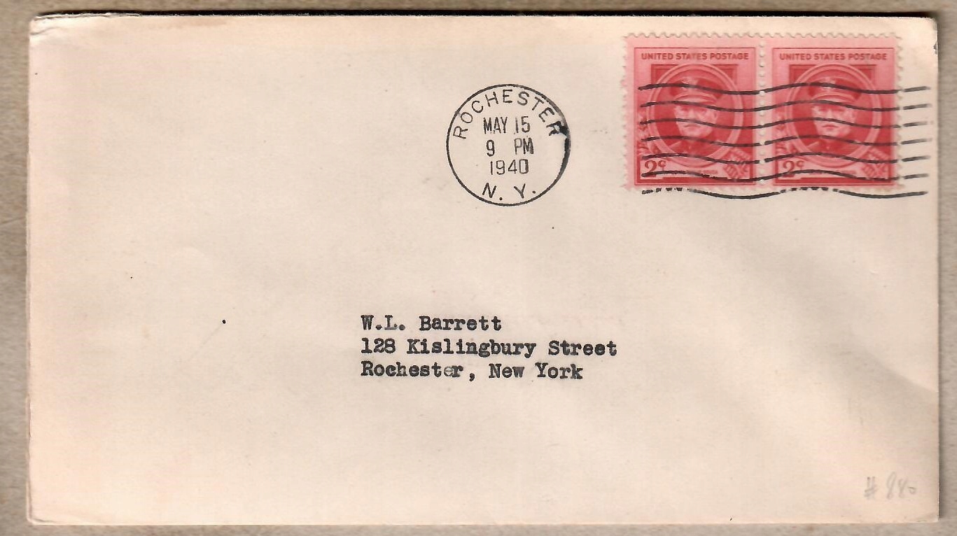 USA ,1940 r. koperta