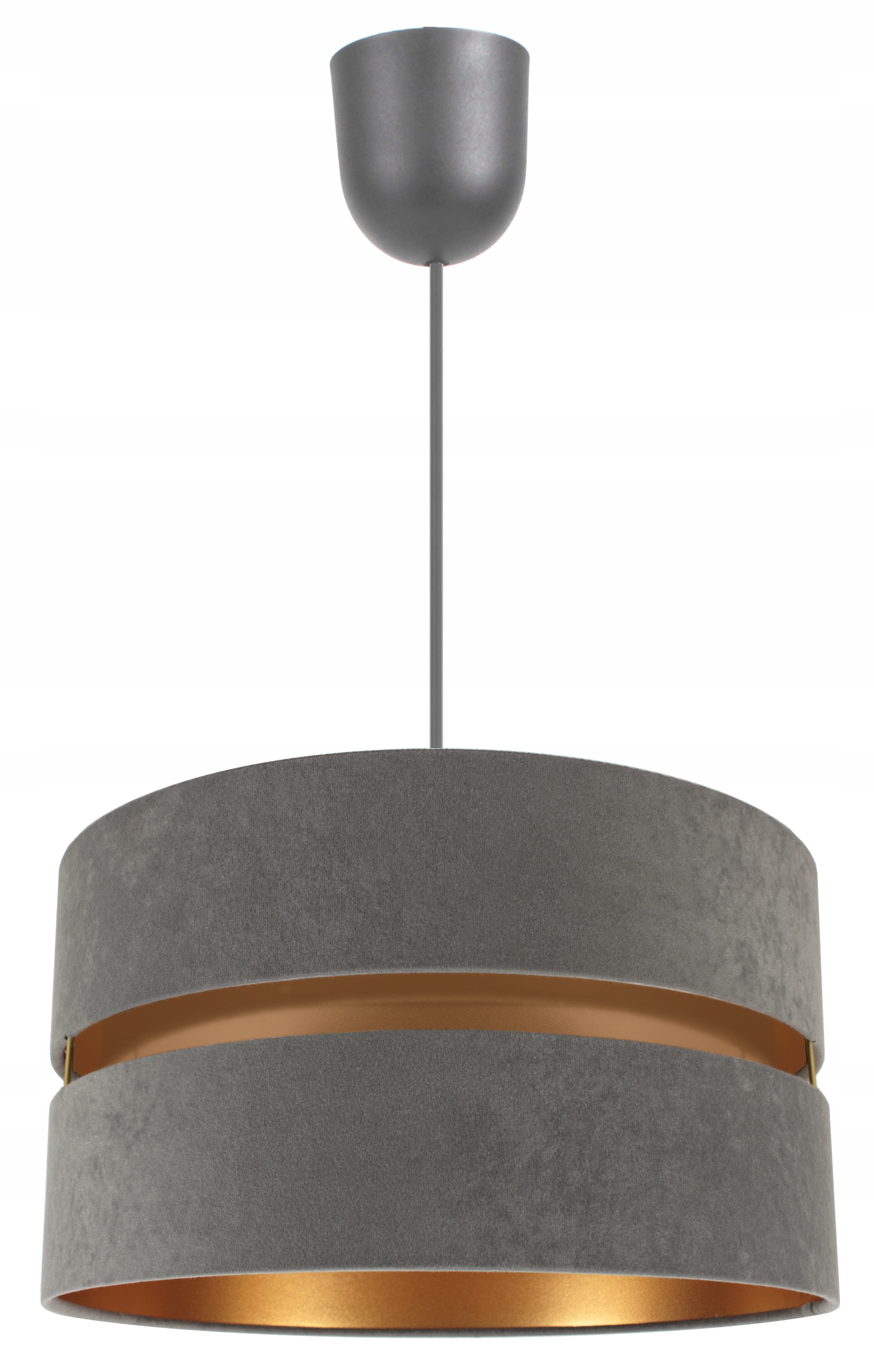 

Lampa Wisząca Sufitowa Żyrandol Abażur Welur 40cm