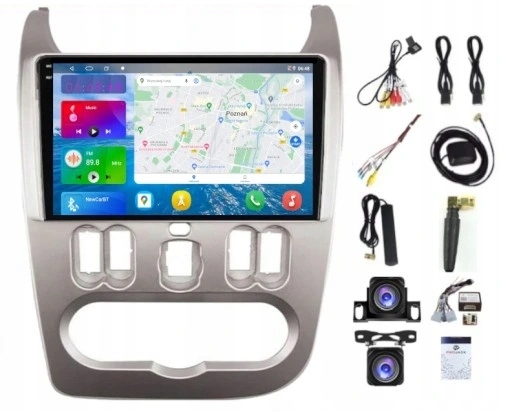 Rádio Navigácia Gps Android Carplay Dacia Sandero 2007-2011 4GB 64GB Sim