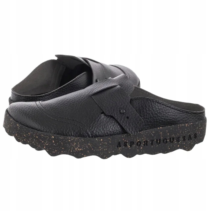 Dámské boty Nazouváky Asportuguesas Cole Eco Black P018213000 Černé