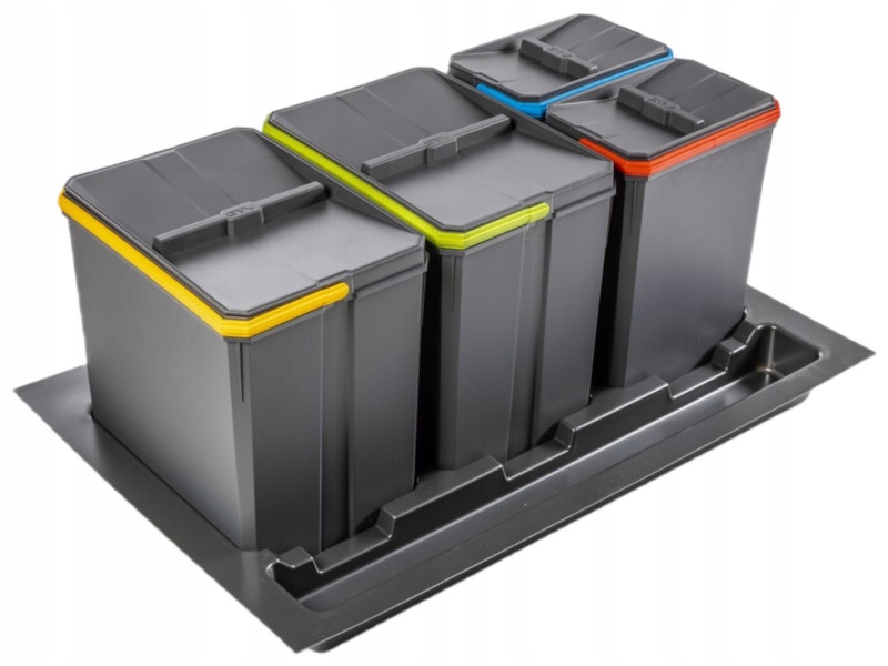 Sortownik Gtv do szuflady blum 0cm Poczwórny (2x15L 2X7L)