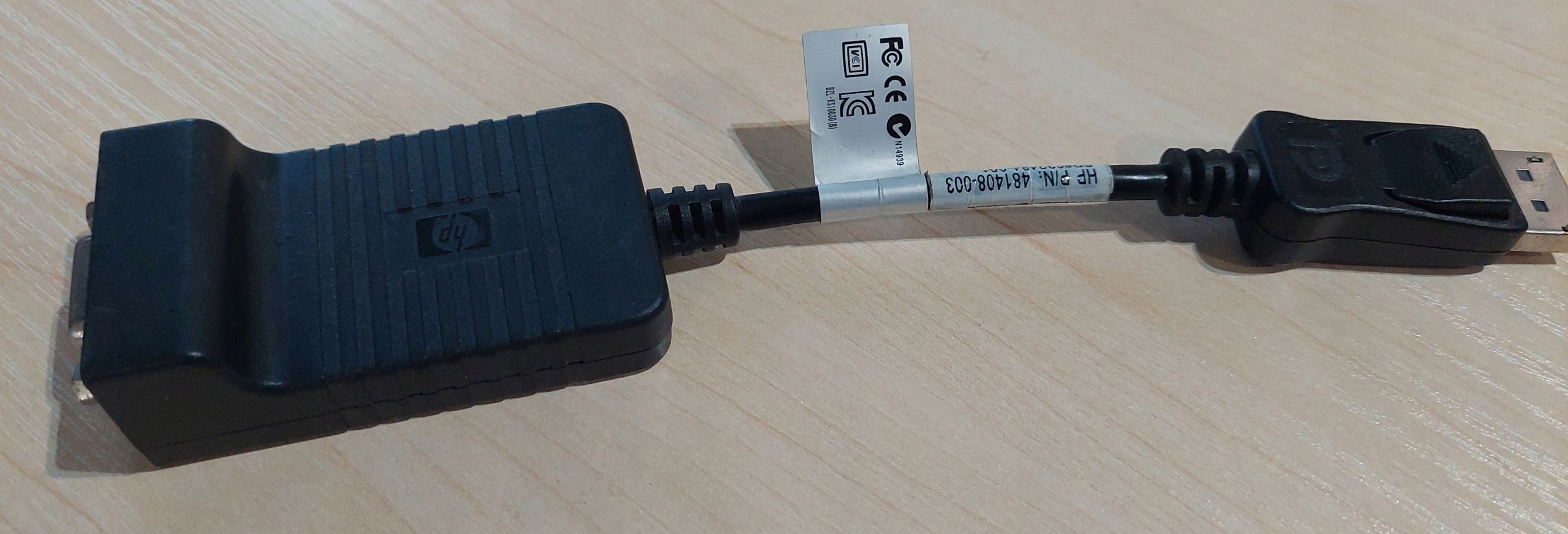 Adapter Przejściówka Displayport - VGA Foxconn HP Długość kabla 0.2 m