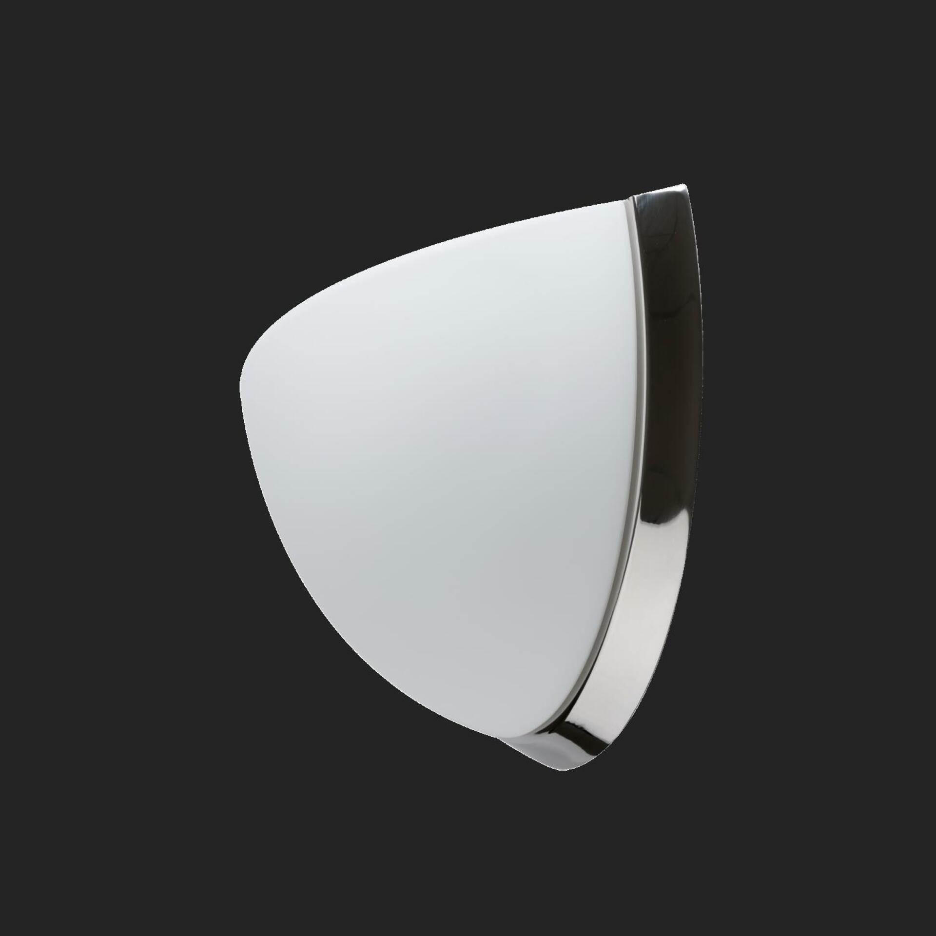 Osmont 59455 Nela DL2 nástenné sklenené svietidlo nerez leštená biela IP43