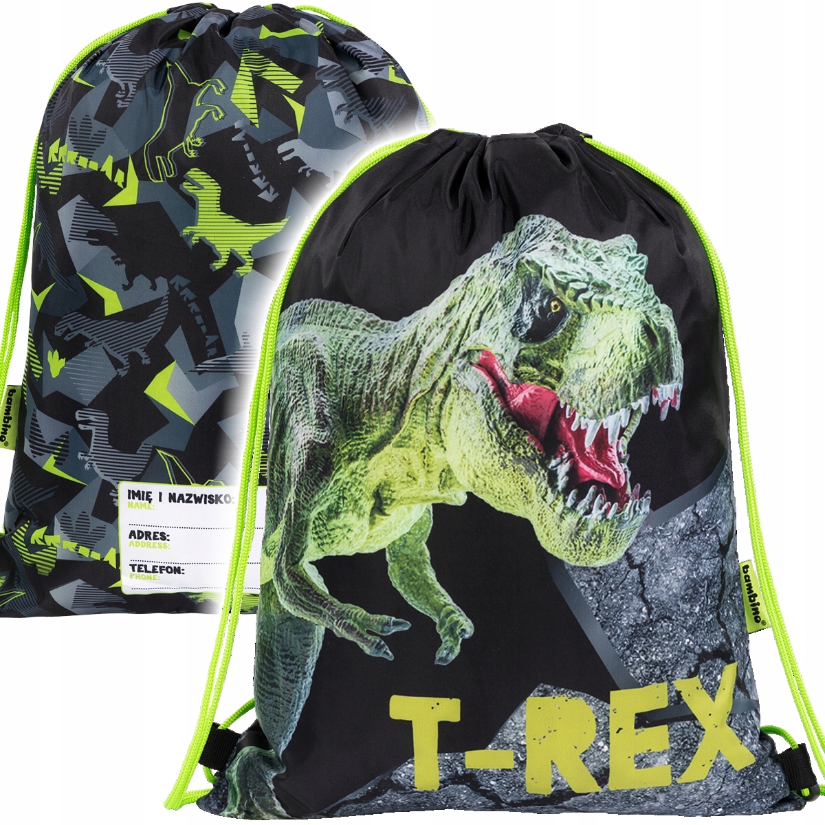 

Worek na obuwie Bambino T-rex