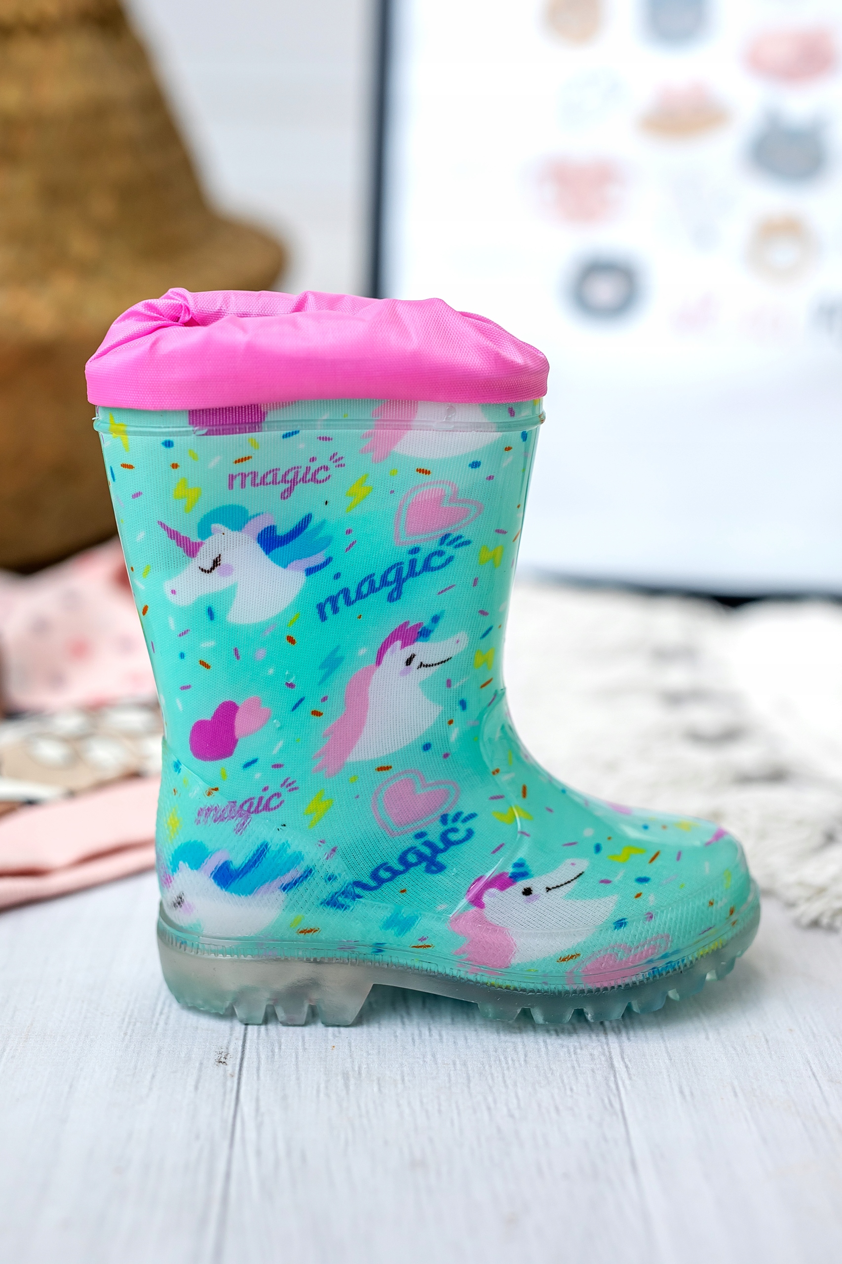 Kalosze GUMOWCE dziecięce zielone WOJTYŁKO (25) Marka Wojtyłko