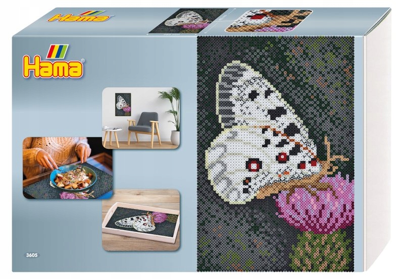 Hama midi 3605, Zestaw Art, Obraz Motyl Krk