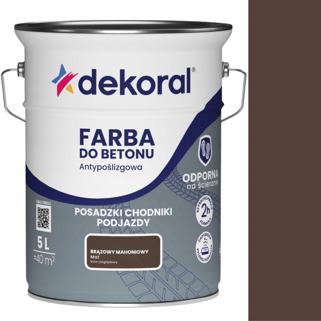 Betonu Dekoral Akrylit B 5L Hnědá Mahagonová