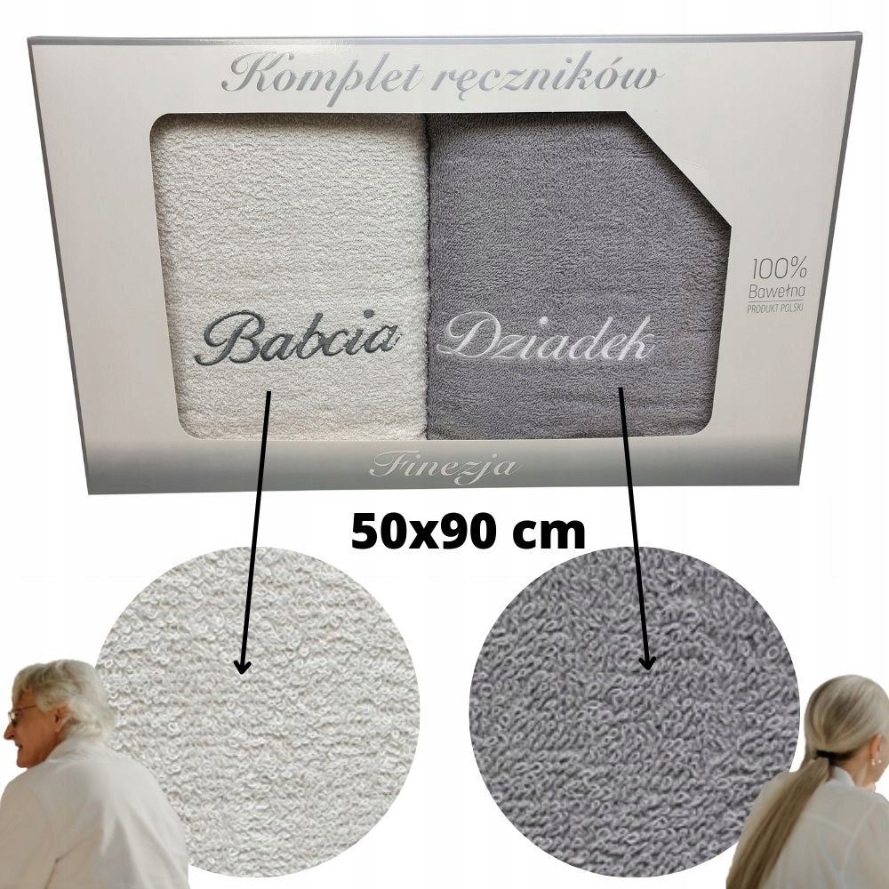 

Komplet Ręczników Babcia Dziadek