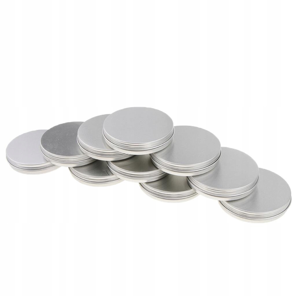 10 opakowań 30 ml okrągłego aluminiowego kremu kosmetycznego, pustego Marka bez marki