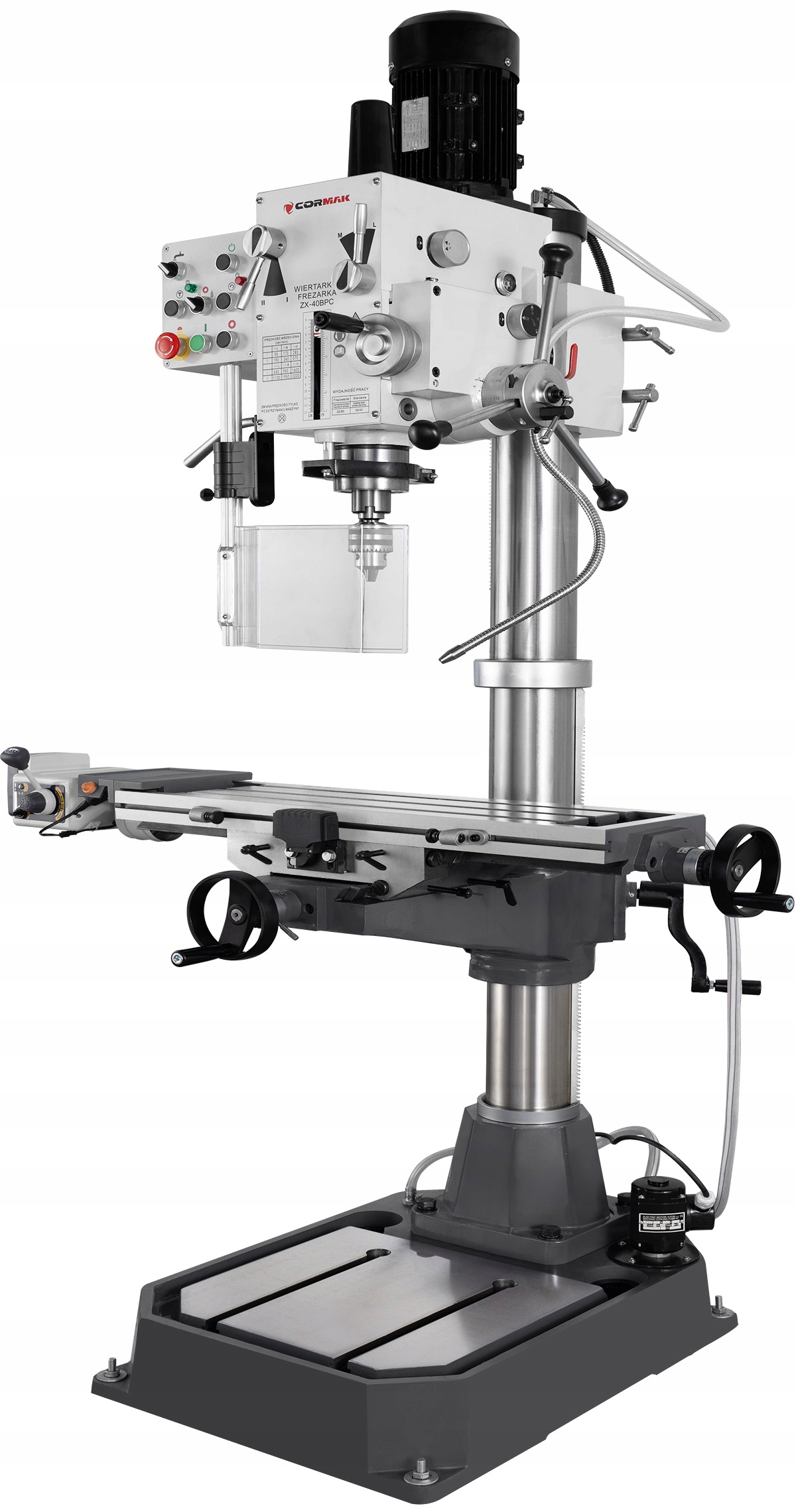 Фрезерный станок CORMAK ZX40BPC 1.5 kW автоматическая подача 2X стол