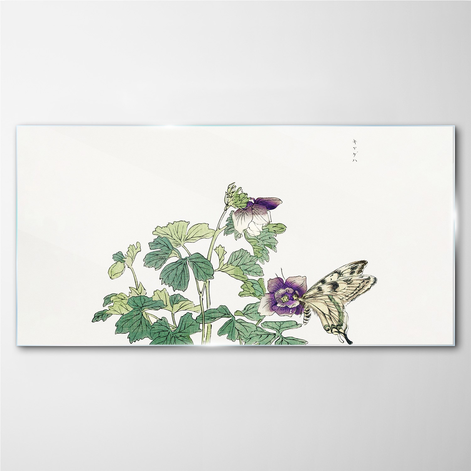 

Foto-obraz szklany Azjatyckie liście motyl 140x70