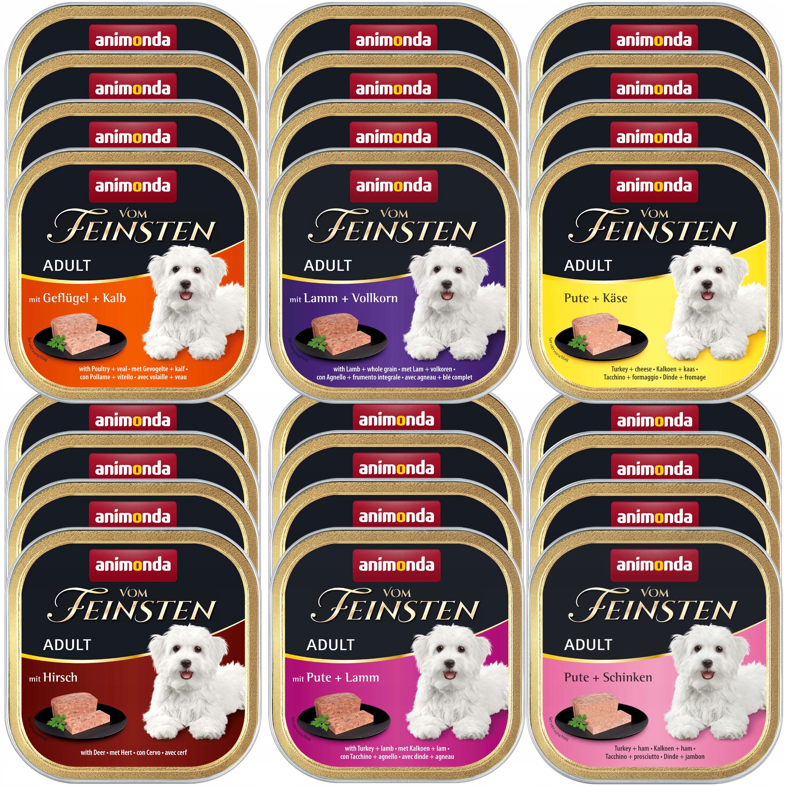 Animonda Vom Feinsten Adult karma dla psa MIX Smaków 24x150g