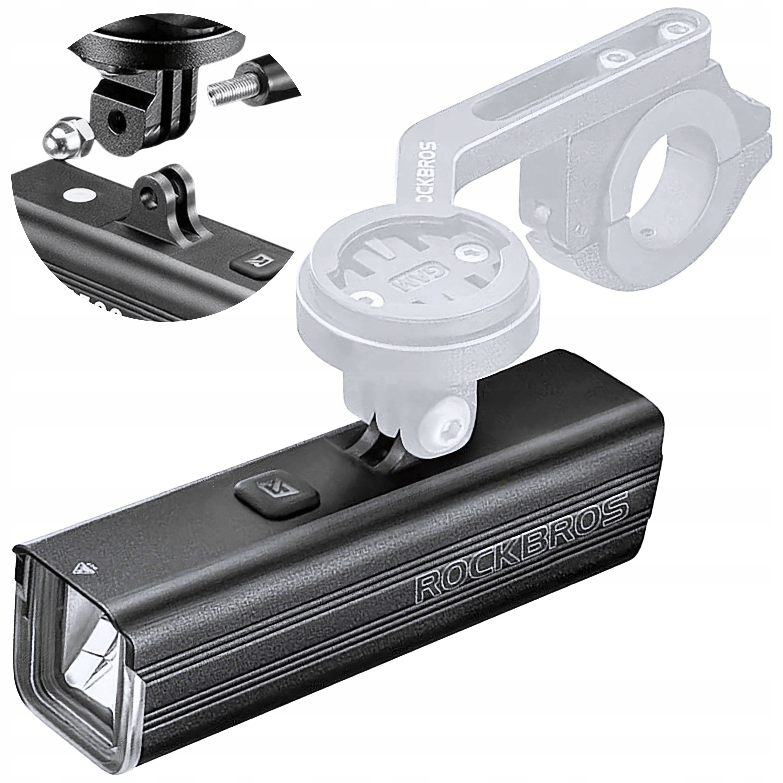 Výkonná Přední Cyklistická Lampa 1500LM 5000MAH Světlo Svítilna Rockbros