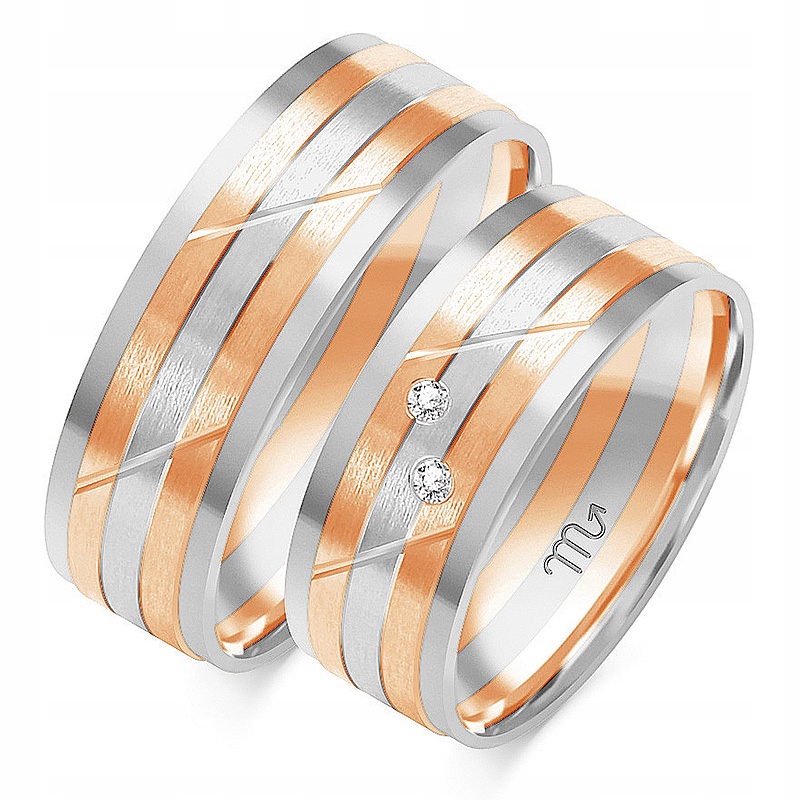 Zlaté snubní prsteny na svatba pro pár 14K 585, rok 26 27 28, nejnovější módní kolekce