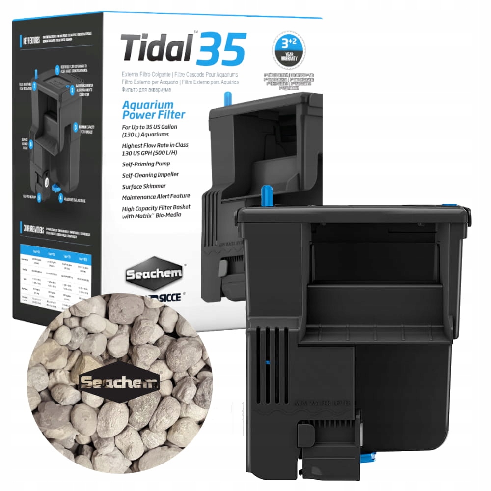Seachem Tidal 35 závěsný filtr 500 l/h Matrix
