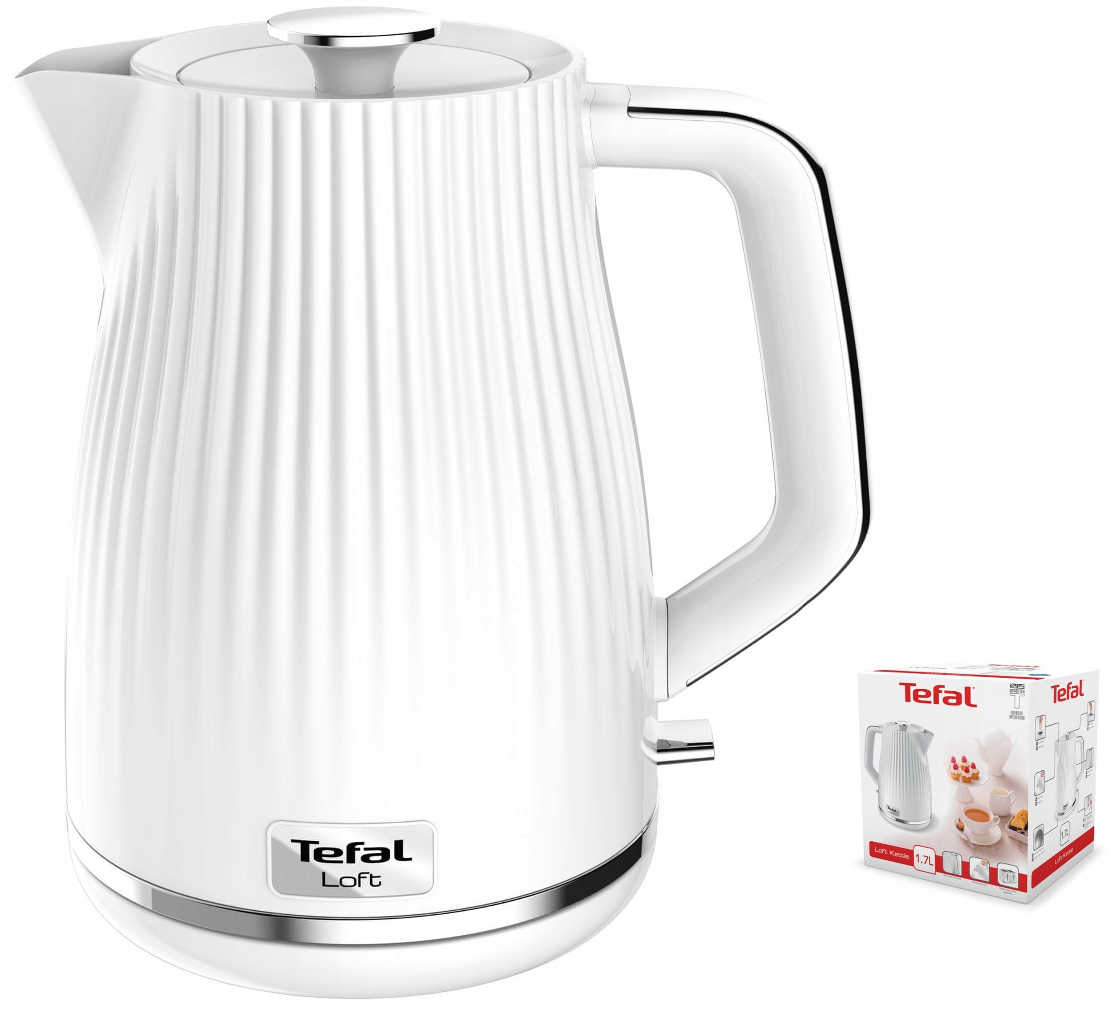

Czajnik Elektryczny Tefal KO2501 Loft Biały 1,7L