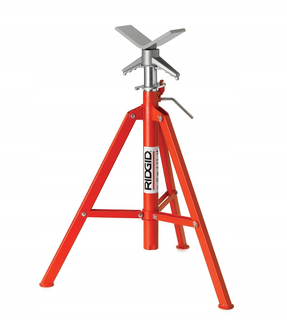 Ridgid VF-99 skladací stojan na rúry vysoký V-head 12" červená dielňa