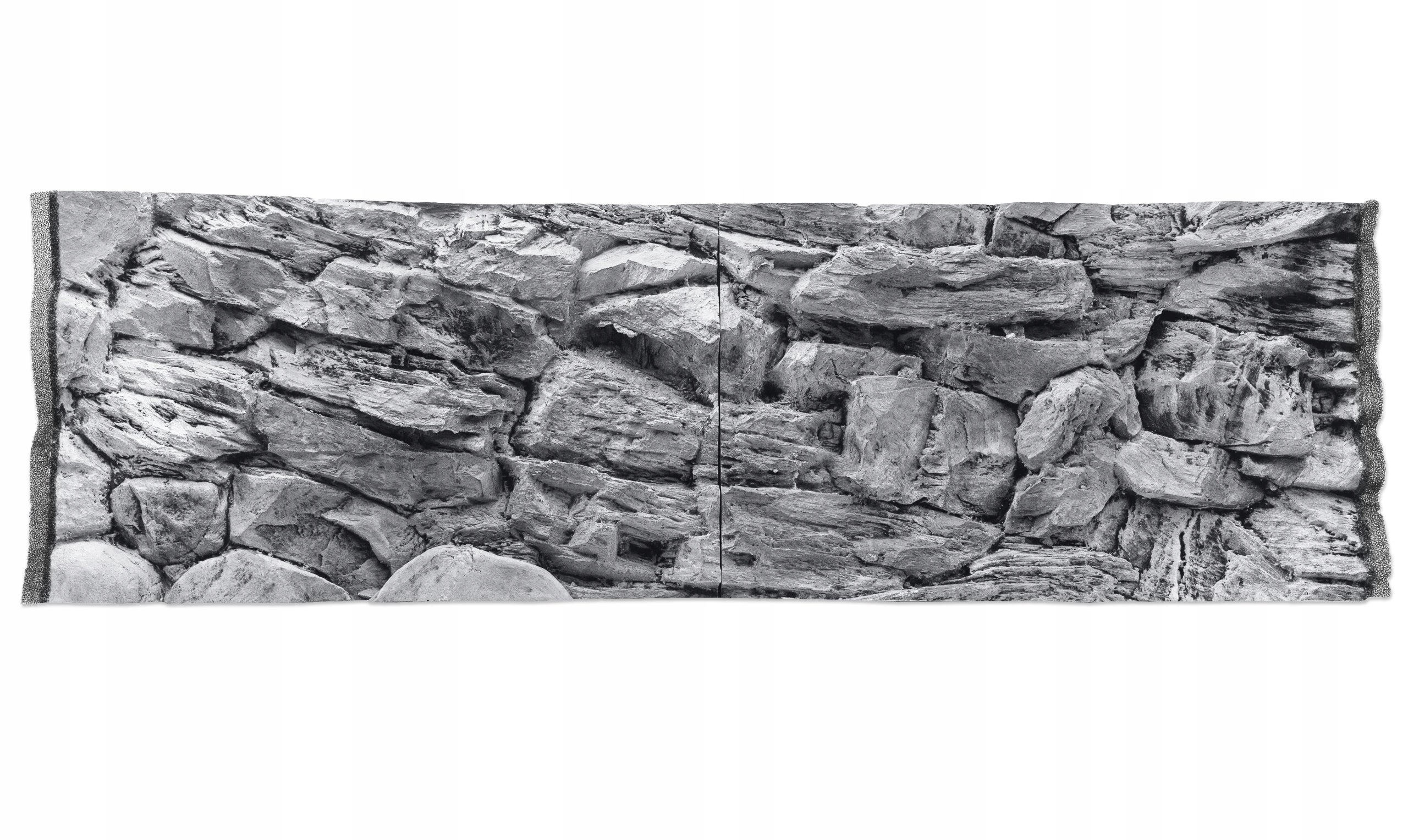 Levně Strukturované 3D Pozadí Skála Šedá Pro Akvárium 150x50