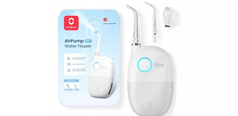 Kompaktowy Irygator Dentystyczny Do Jamy Ustnej Oclean A10 Biały Przenośny