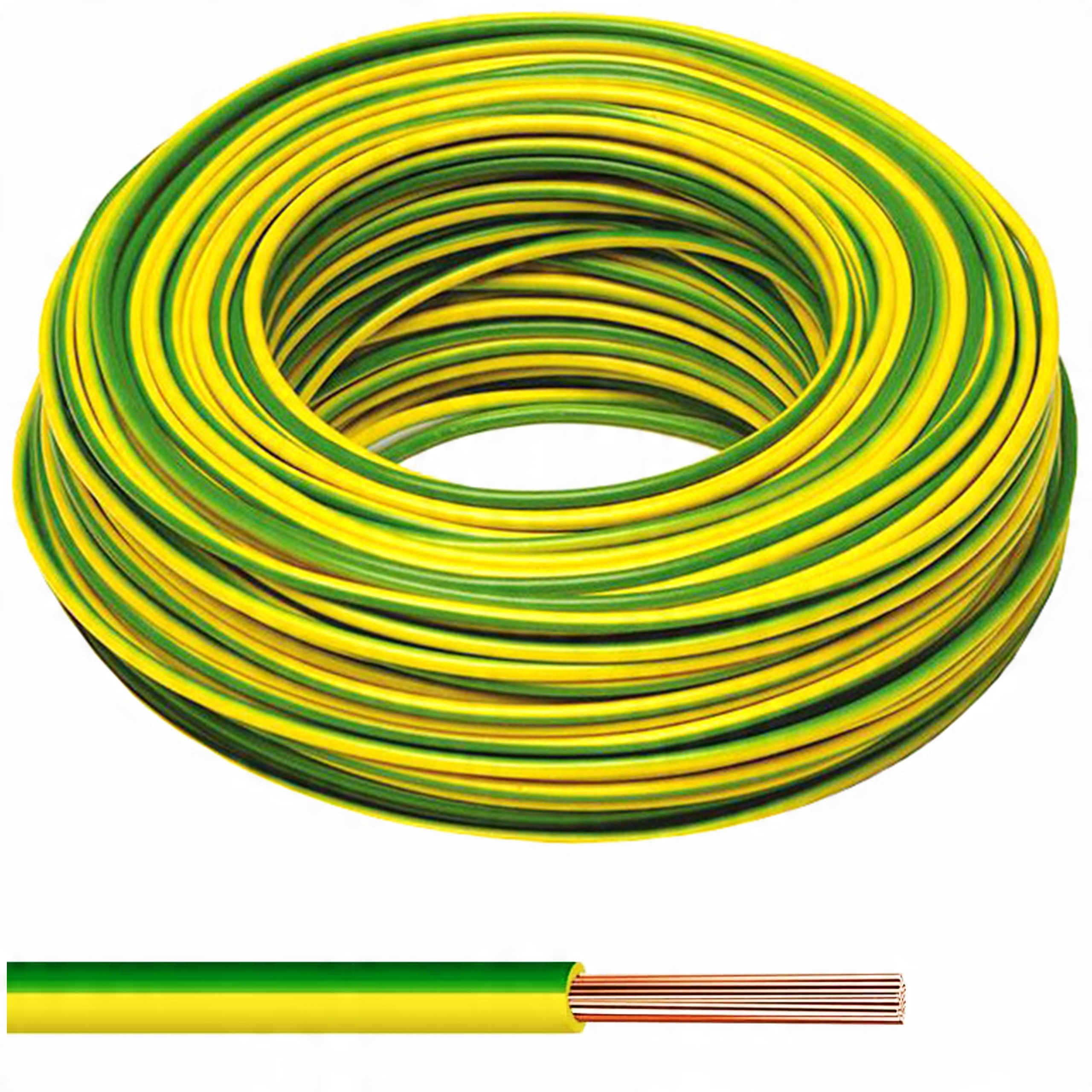 

Przewód kabel LgY 16 zielono-żółty H07V-K za metr