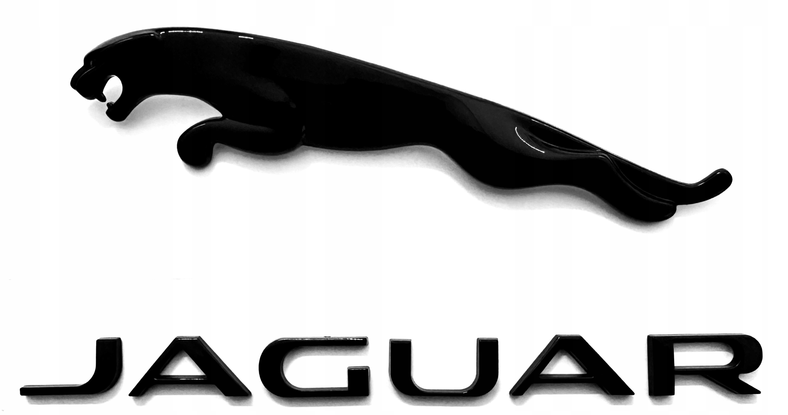Jaguar emblém znak logo nápis čierny 215 mm