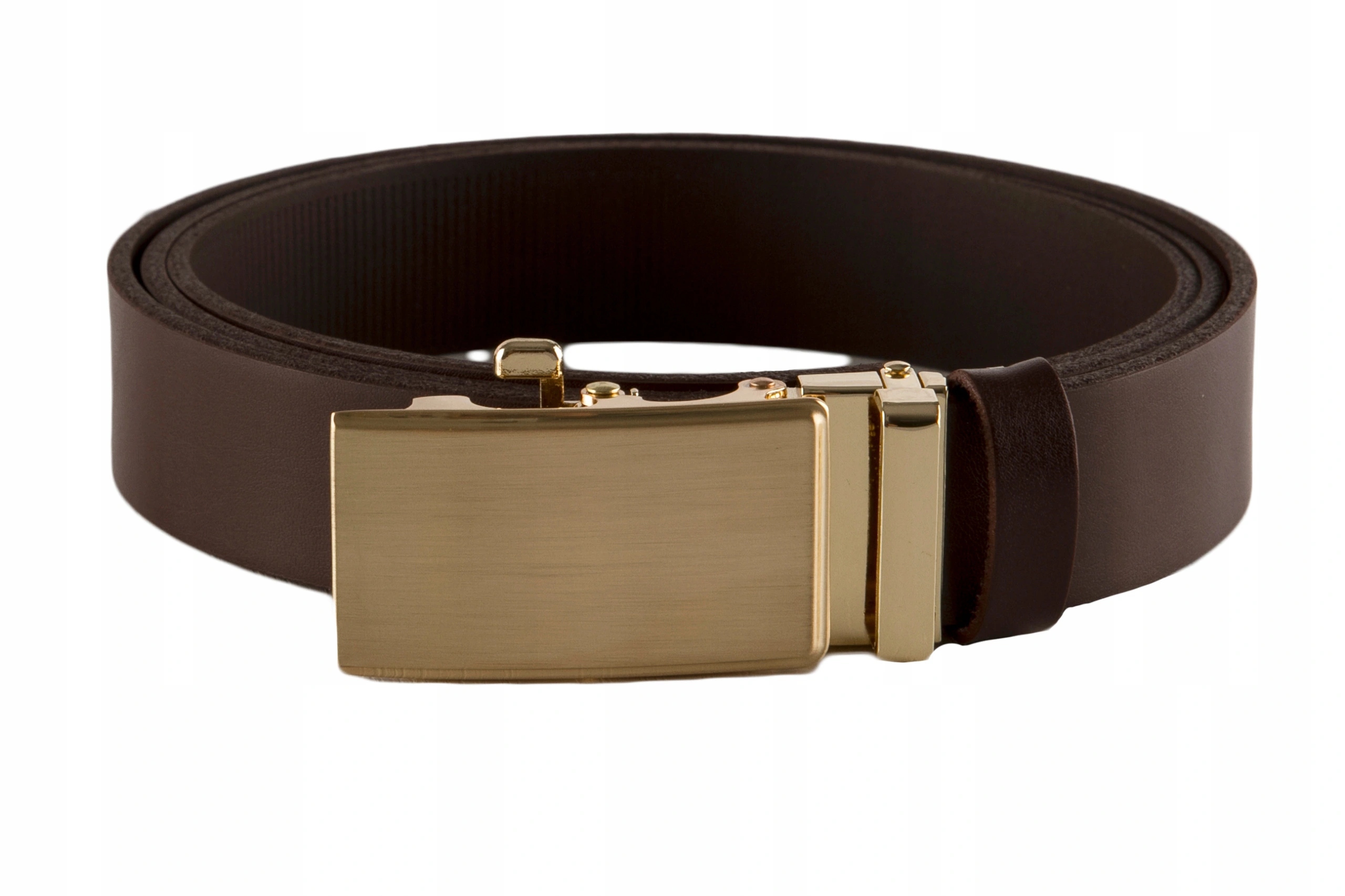 PASEK SKÓRZANY MĘSKI DO SPODNI SKÓRA NATURALNA AR Model Prostopadłe rysy