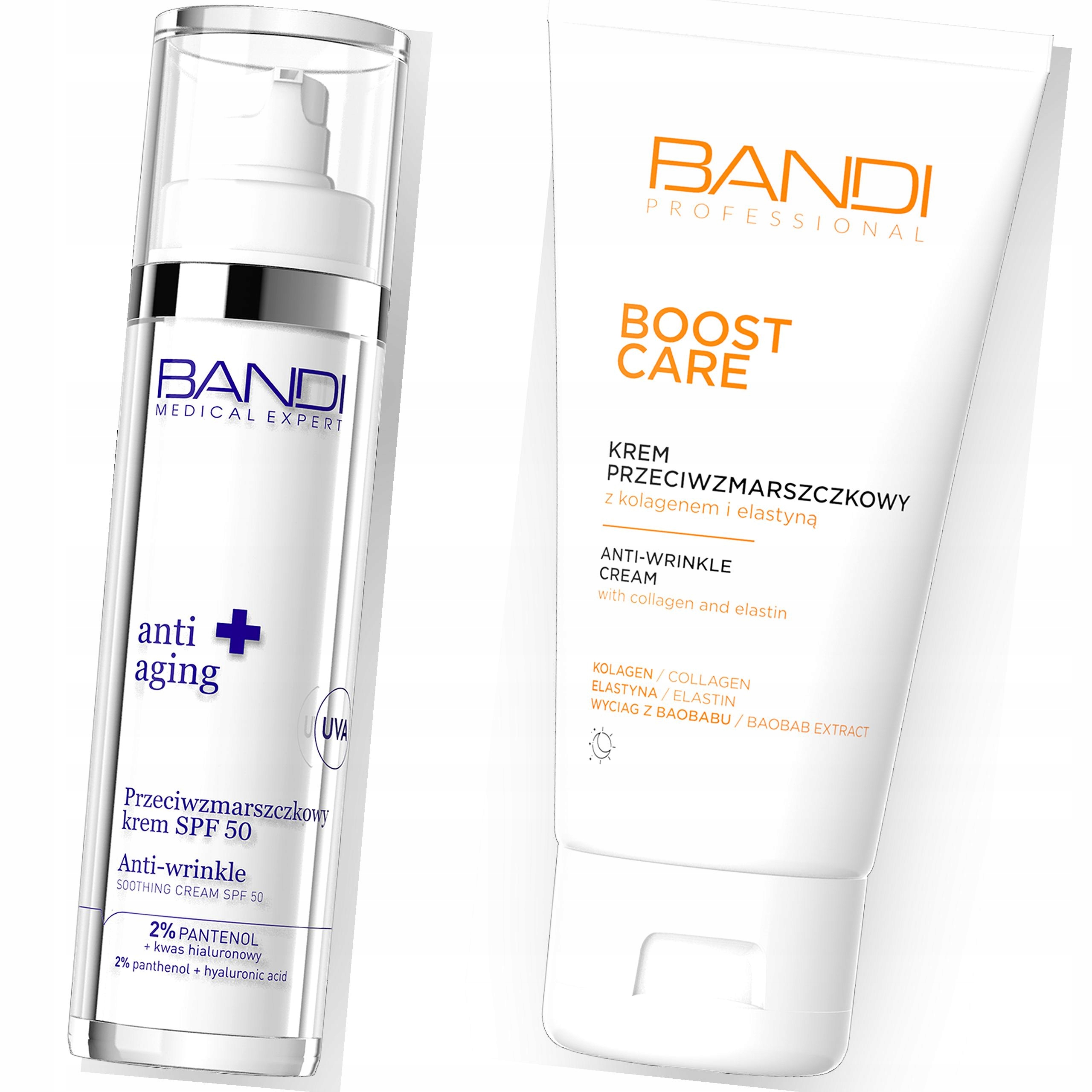 Bandi Zestaw kremów do cery wrażliwej i suchej Spf 50 Kolagen-Zdjęcie-0