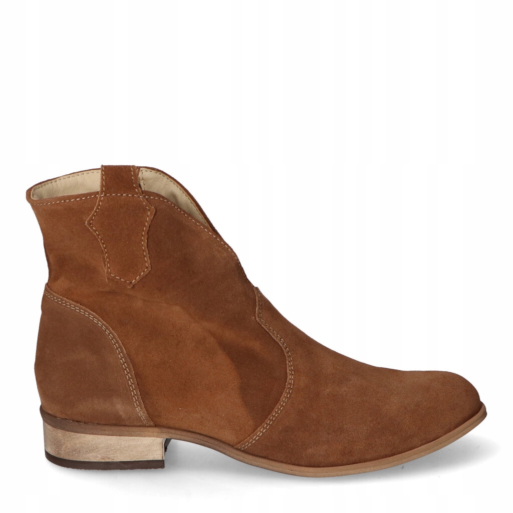 Botki nieocieplane Optimo 211 Rude Brązowe zamsz 40 Cechy dodatkowe brak