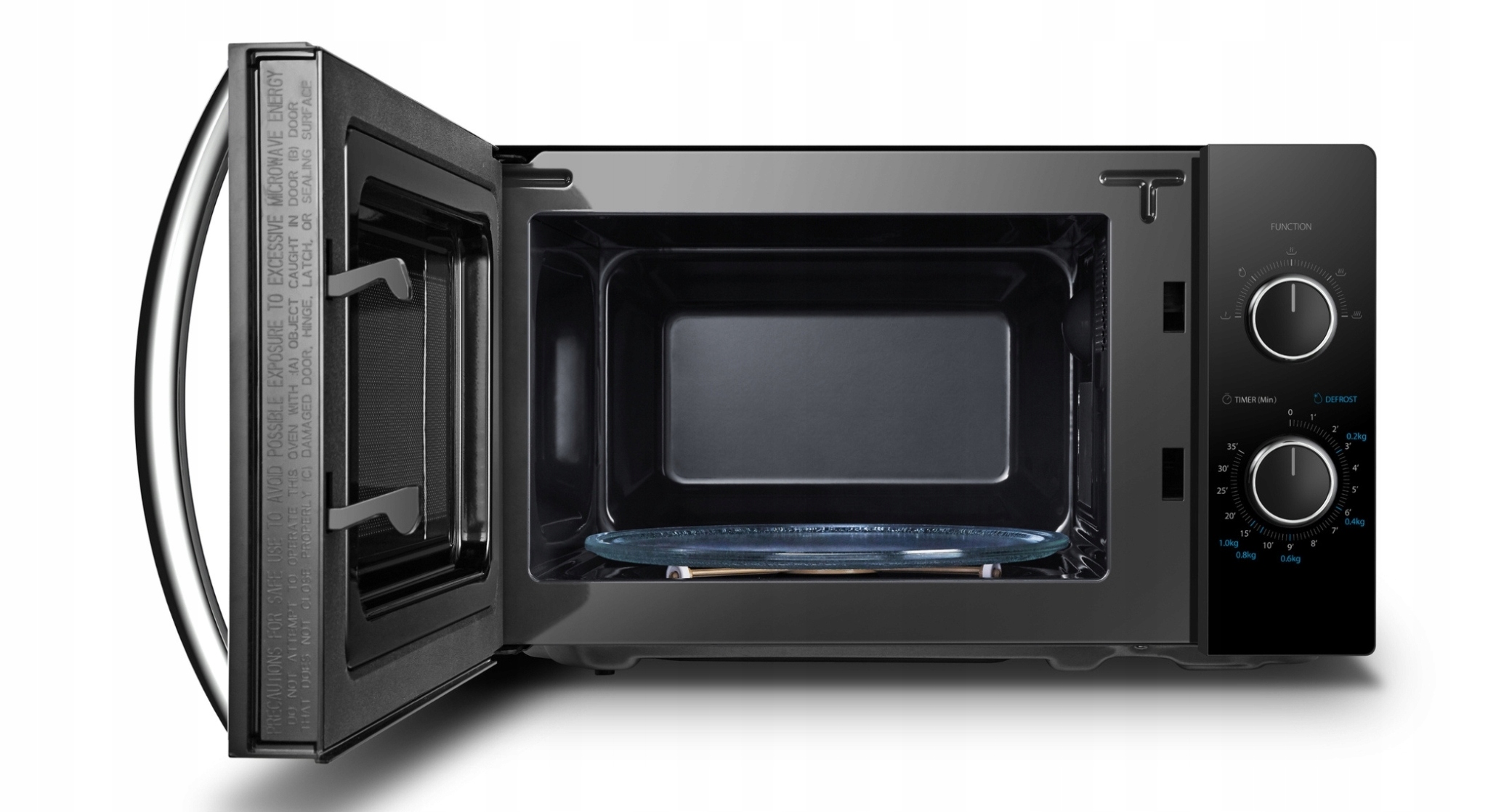 Mikrofalowka Toshiba 20L Grill 1000W Mechaniczne Sterowanie Czarna