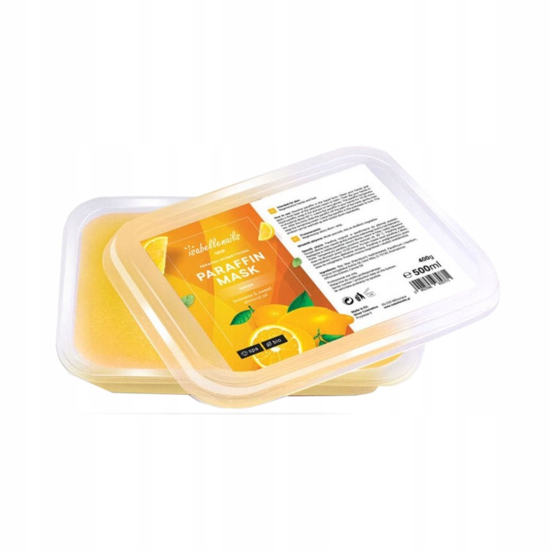 PARAFINA Kosmetyczna do stóp dłoni Isabellenails Cytrynowa 500ml