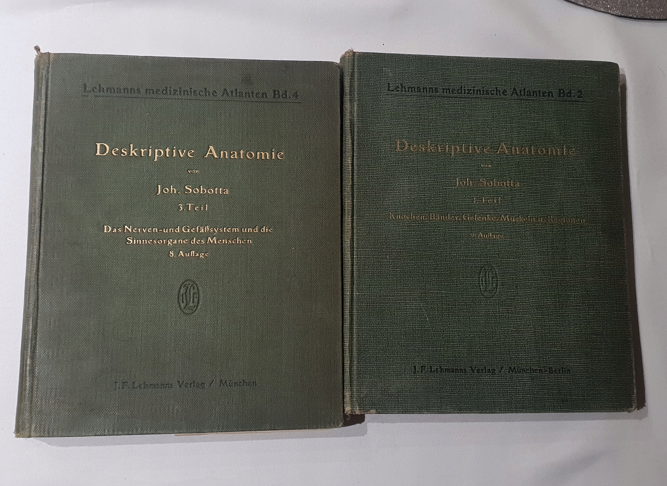 ATLAS ANATOMII JOH. SOBOTTA TOM 1 I 3 ROK WYDANIA 1933