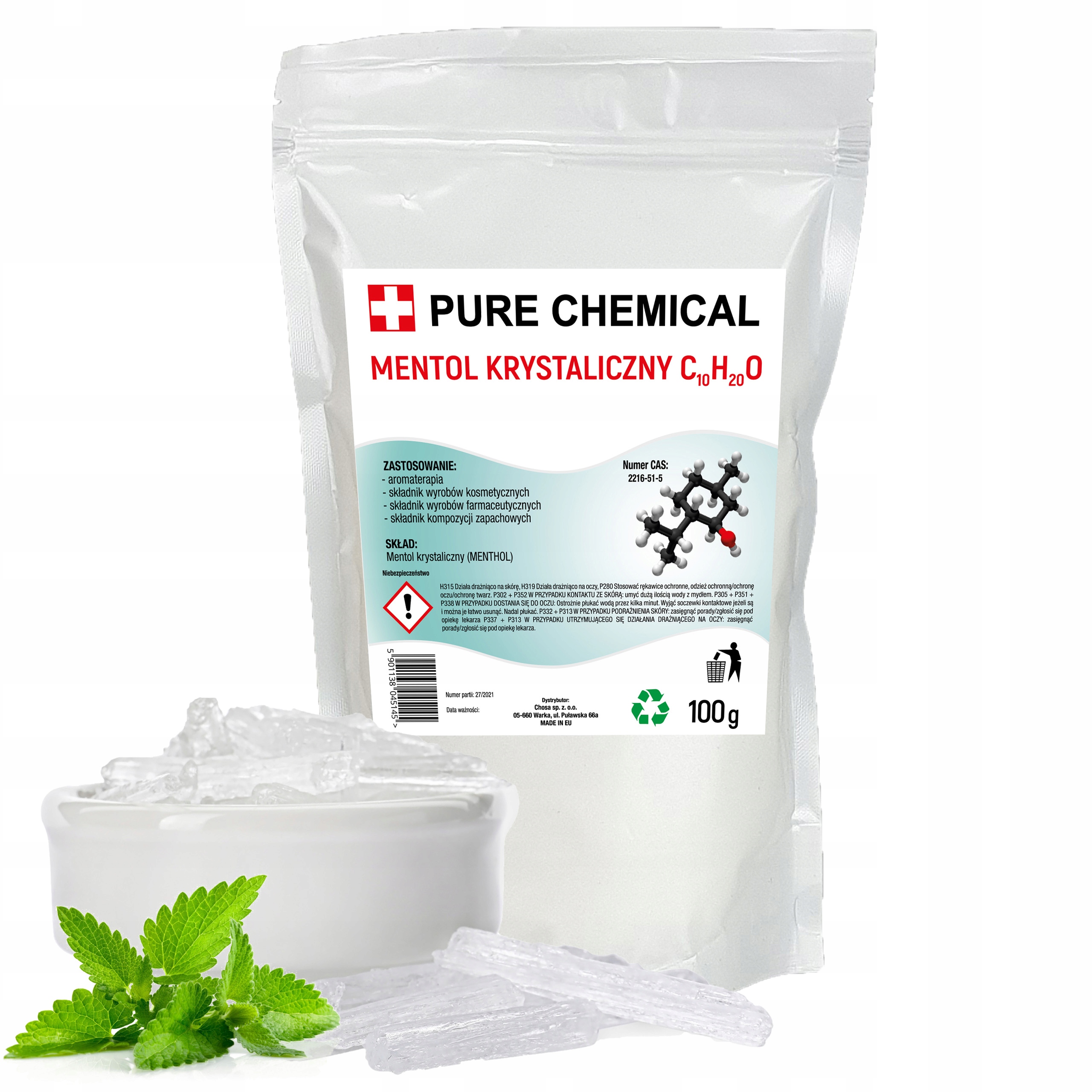 KRYSZTAŁKI MENTOL DO SAUNY KRYSTALICZNY 100 gram